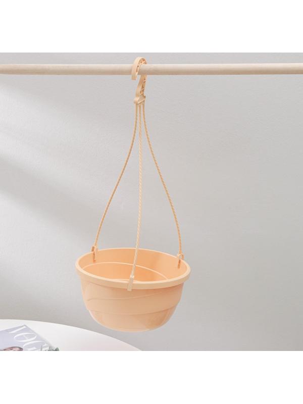 Кашпо с прикорневым поливом «Мальва» 4,7 л, цвет кремовый, ПОДВЕС В ПОДАРОК