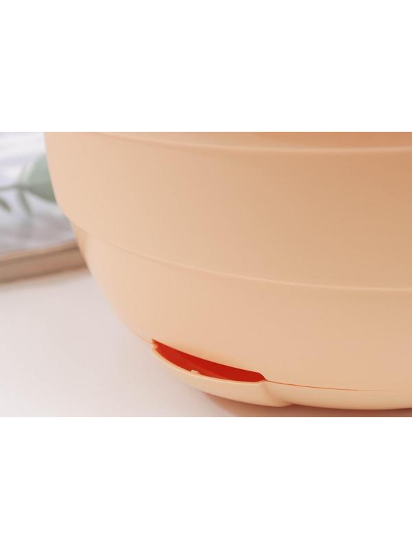 Кашпо с прикорневым поливом «Мальва» 4,7 л, цвет кремовый, ПОДВЕС В ПОДАРОК