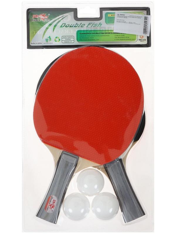 Набор для настольного тенниса Double Fish 2 ракетки и 3 мяча (301)