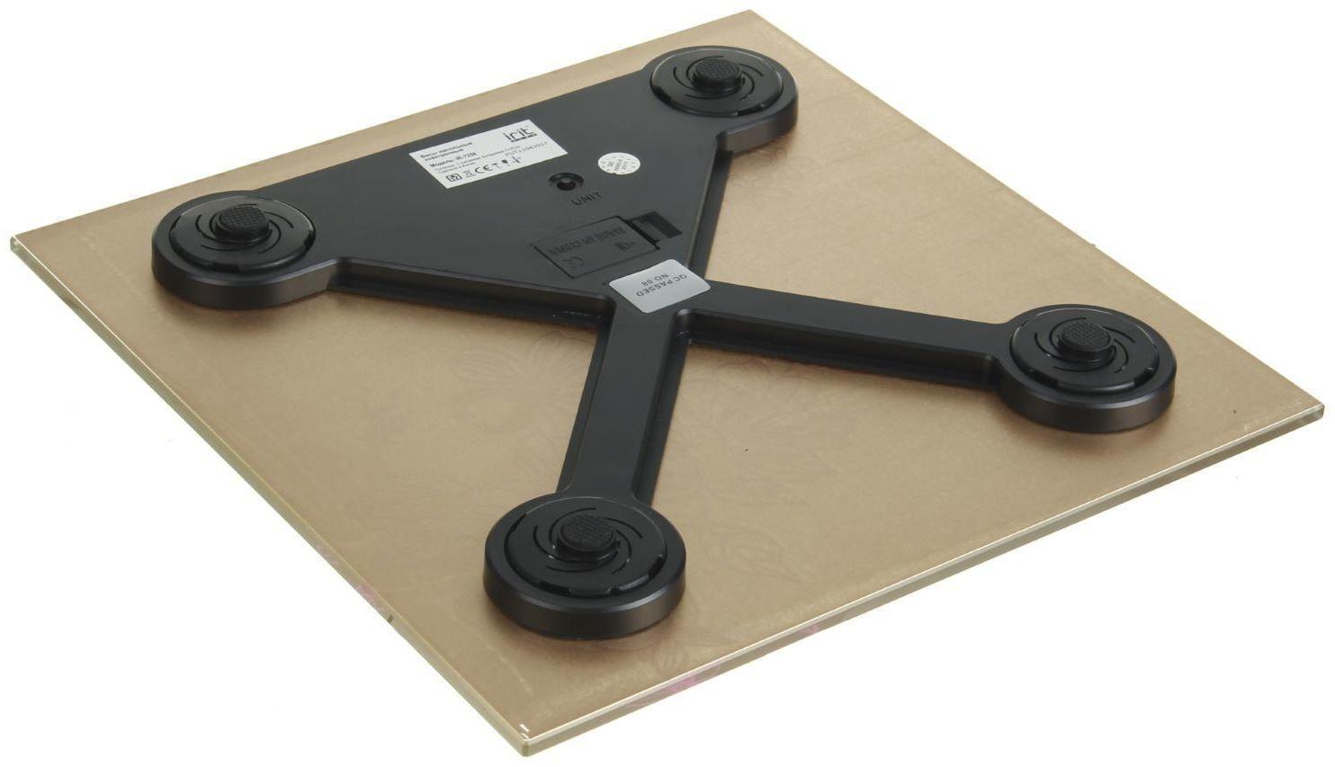 Весы напольные Irit IR-7258, электронные, до 180 кг, рисунок 