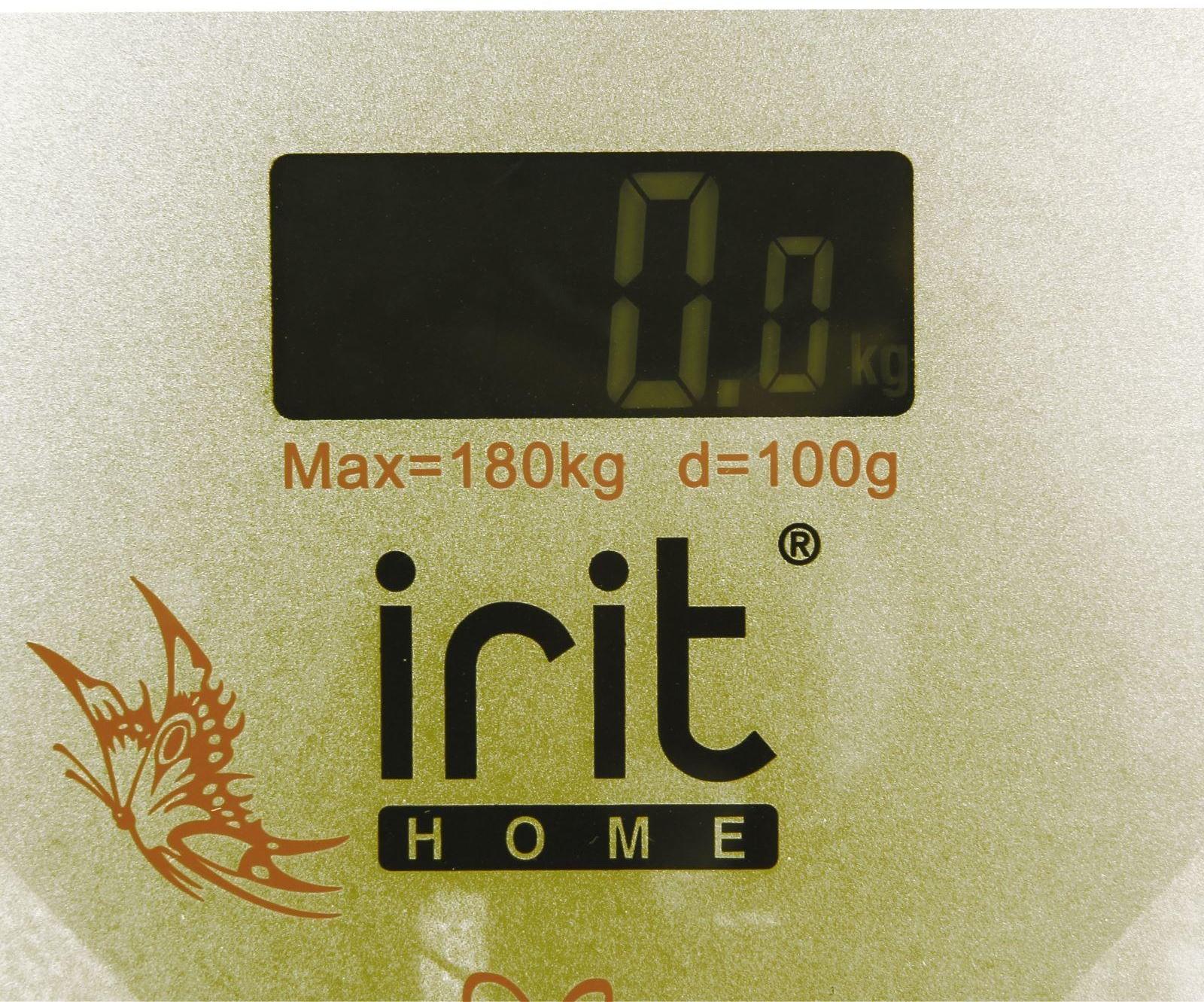 Весы напольные Irit IR-7258, электронные, до 180 кг, рисунок 