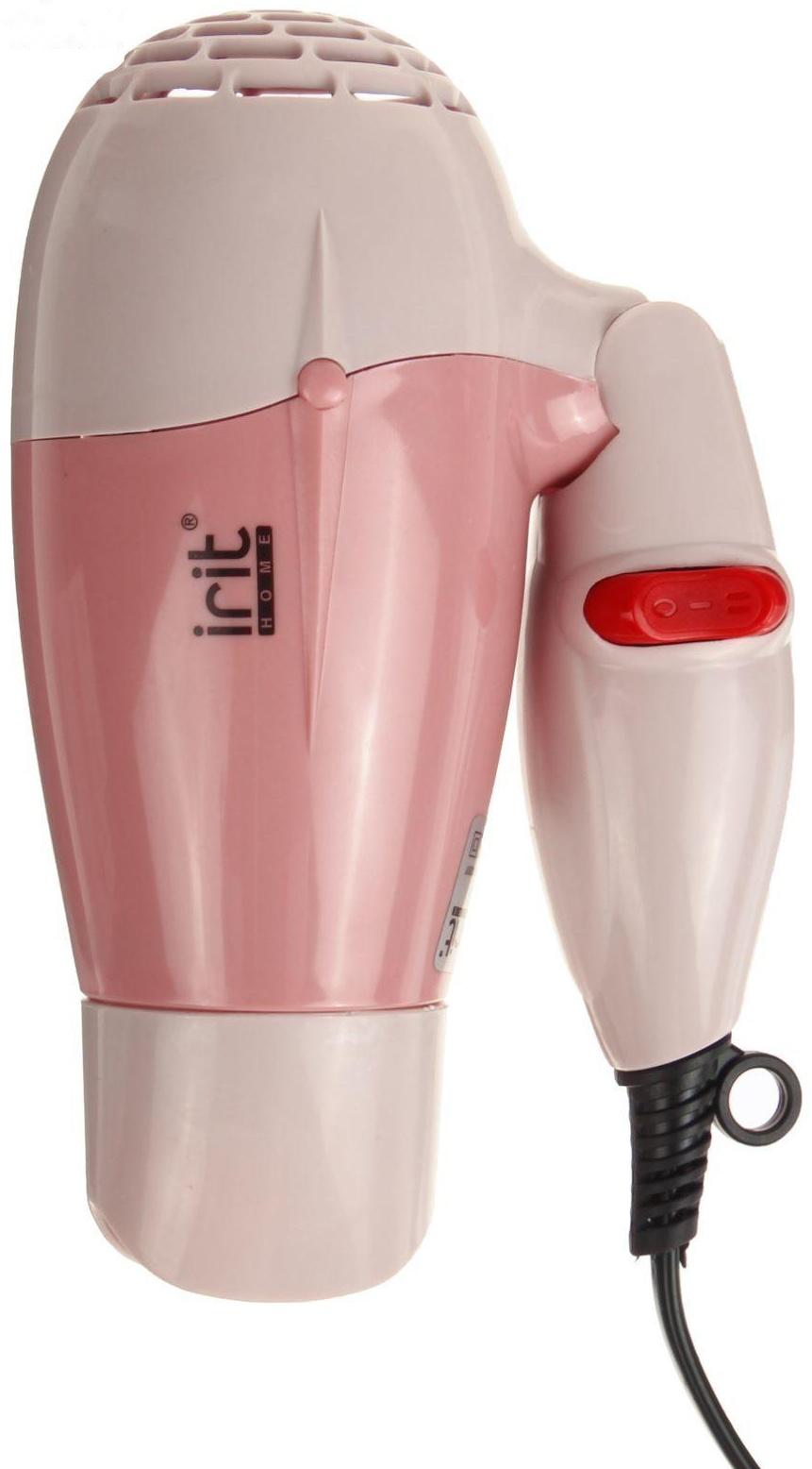 Фен Irit IR-3141, 700 Вт, 2 скорости, 2 темп. режима, концентратор, складная ручка, розовый