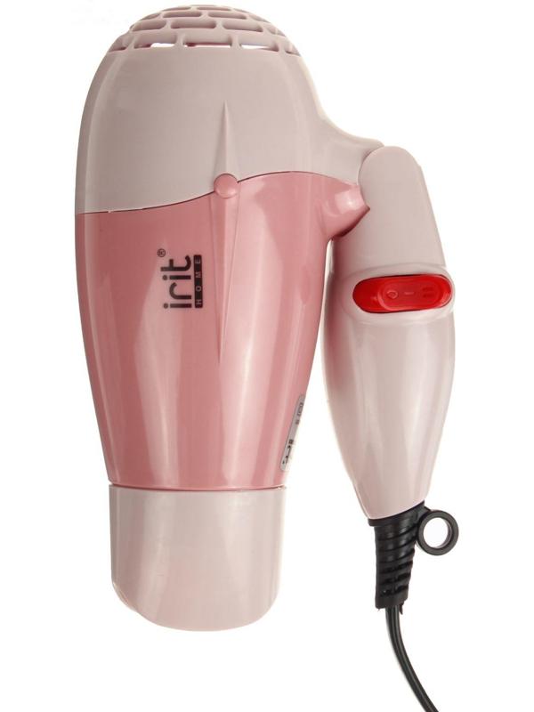 Фен Irit IR-3141, 700 Вт, 2 скорости, 2 темп. режима, концентратор, складная ручка, розовый