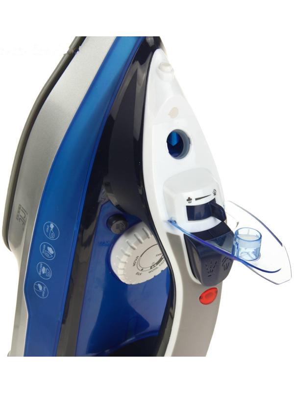 Утюг Irit IR-2227, 2200 Вт, вертикальное отпаривание, керамическая подошва, сине-черный