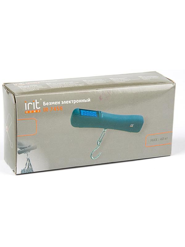 Безмен Irit IR-7456, электронный, до 40 кг, ЖК-дисплей, чёрный