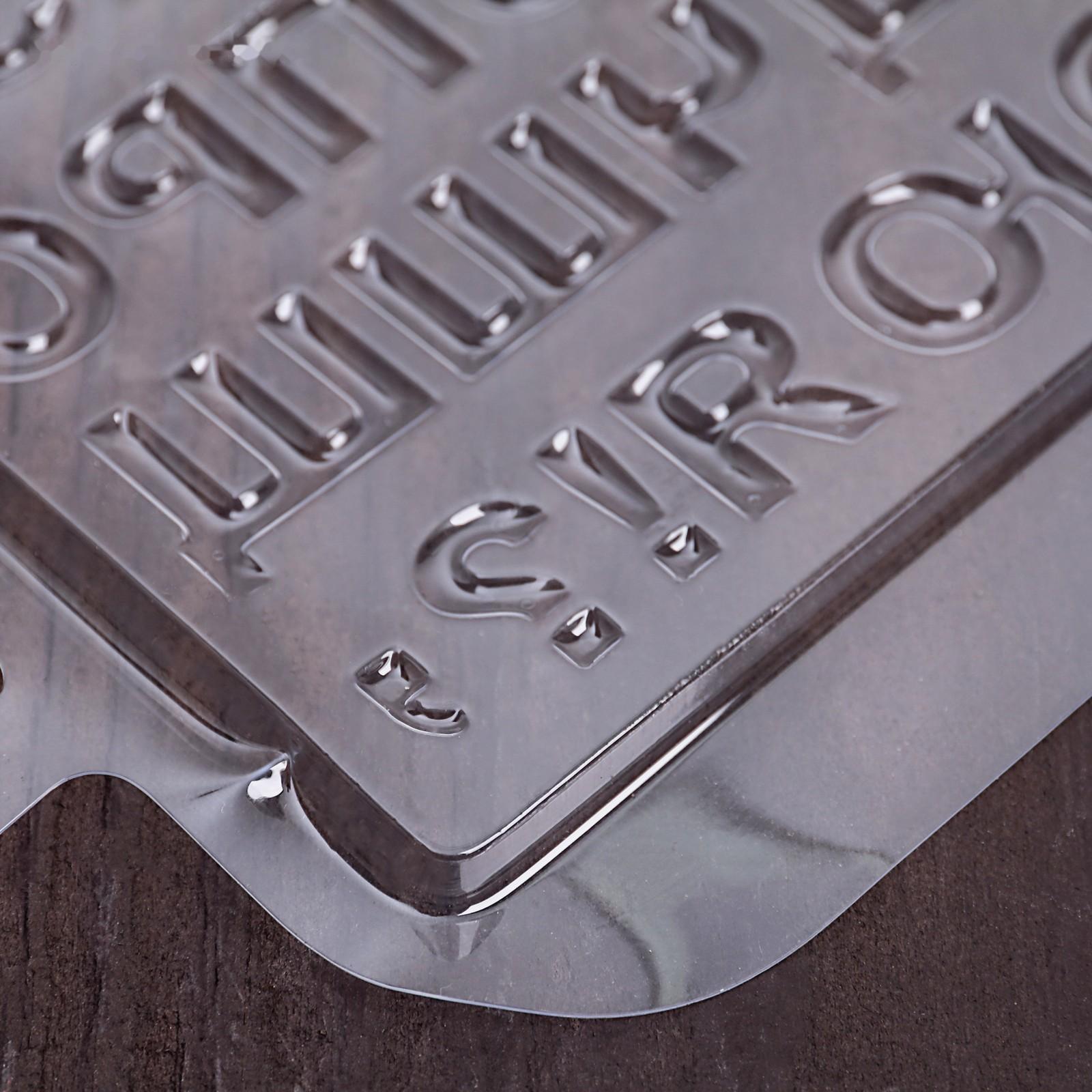 Молд для украшения выпечки «Алфавит», 21,5×14,4 см, цвет прозрачный