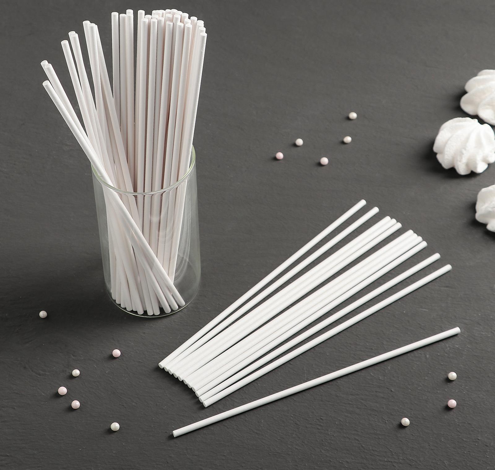 Набор палочек-дюбелей для кондитерских изделий Доляна, 50 шт, d=0,4 см, длина 20 см