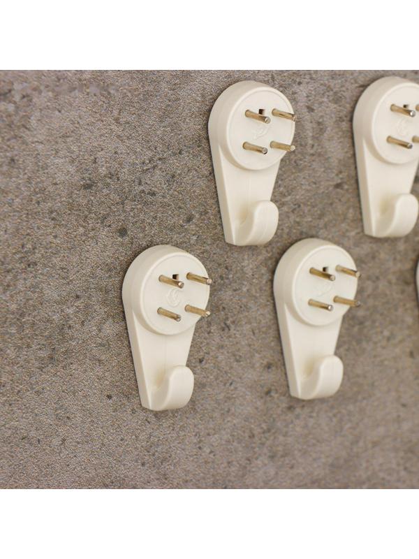 Крепление для картины ЗАО Пластик, большое, цвет белый