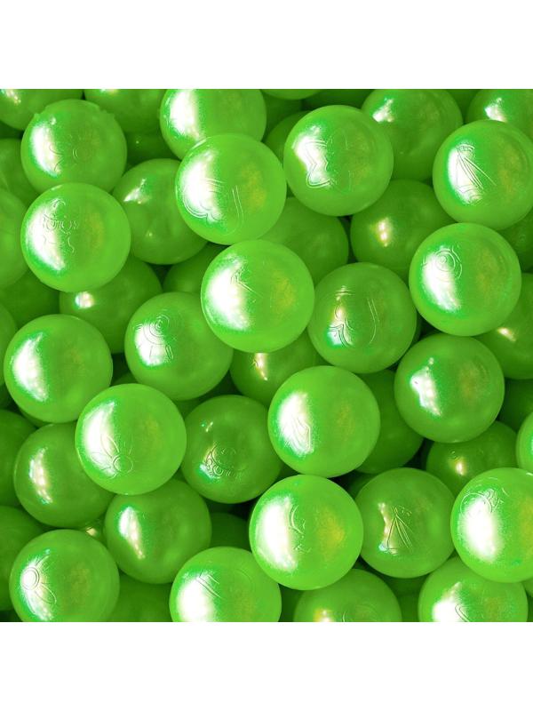 Шарики для сухого бассейна «Перламутровые», диаметр шара 7,5 см, набор 100 штук, цвет розовый, голубой, белый, зелёный