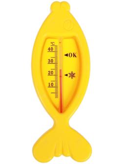 Термометр для ванной «Рыбка», цвет жёлтый