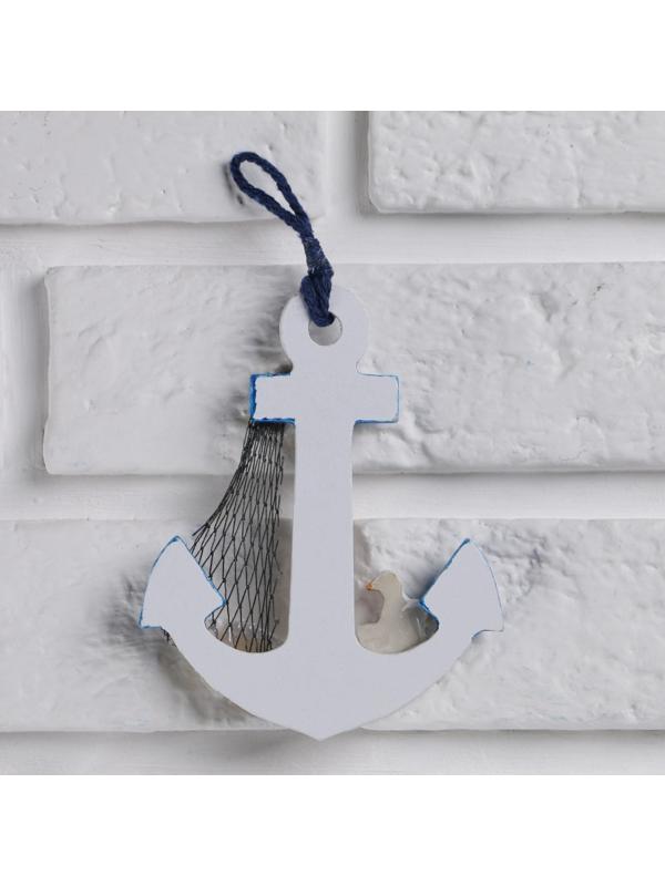 Термометр «Якорь с чайкой», 12 х 9,5 х 2,5 см