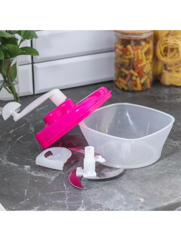 Овощерезка «Помощник», 3 ножа, 3 скорости вращения, разделитель для яиц, цвет МИКС