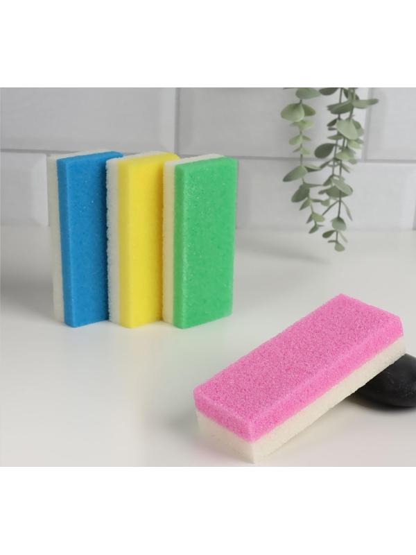 Пемза для педикюра, 12 × 5 см, цвет МИКС