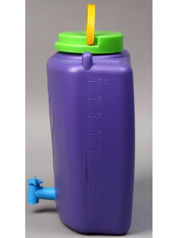 Канистра-умывальник, пищевой, 9 л, цвет МИКС