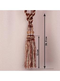 Кисть для штор «Три кристалла», 50 ± 1 см, цвет коричнево-бежевый