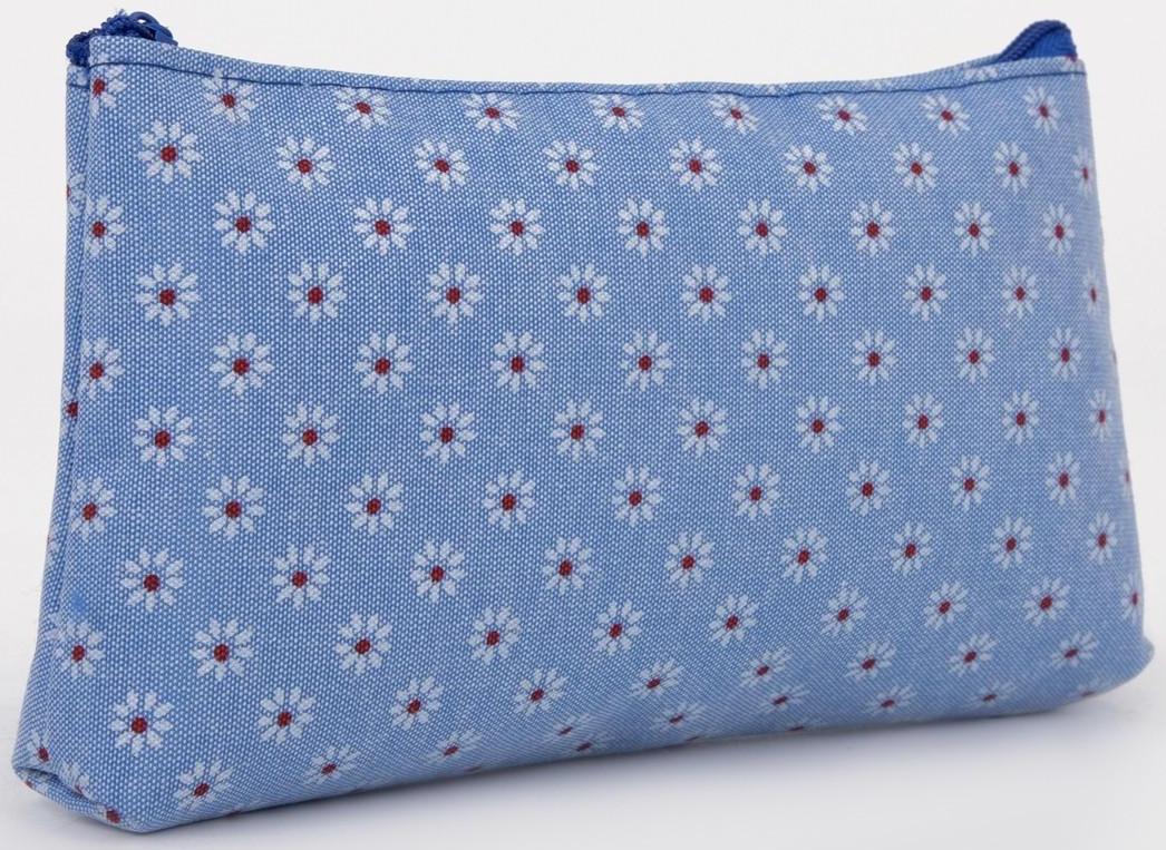 Набор косметичек 2 в 1 на молниях, цвет синий