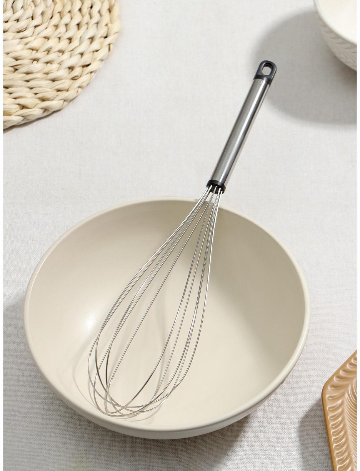 Набор венчиков для взбивания Доляна «Помощник», 3 шт: 19 см, 24 см, 29 см