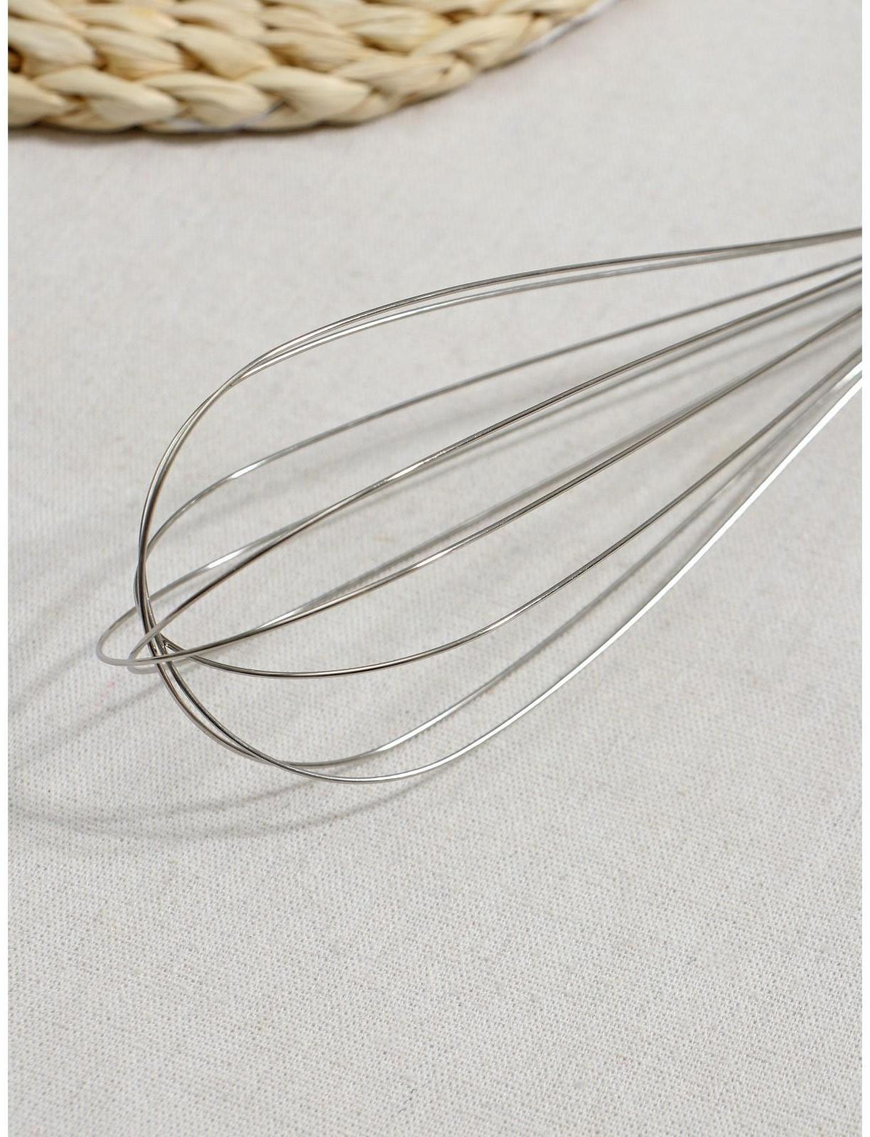 Набор венчиков для взбивания Доляна «Помощник», 3 шт: 19 см, 24 см, 29 см