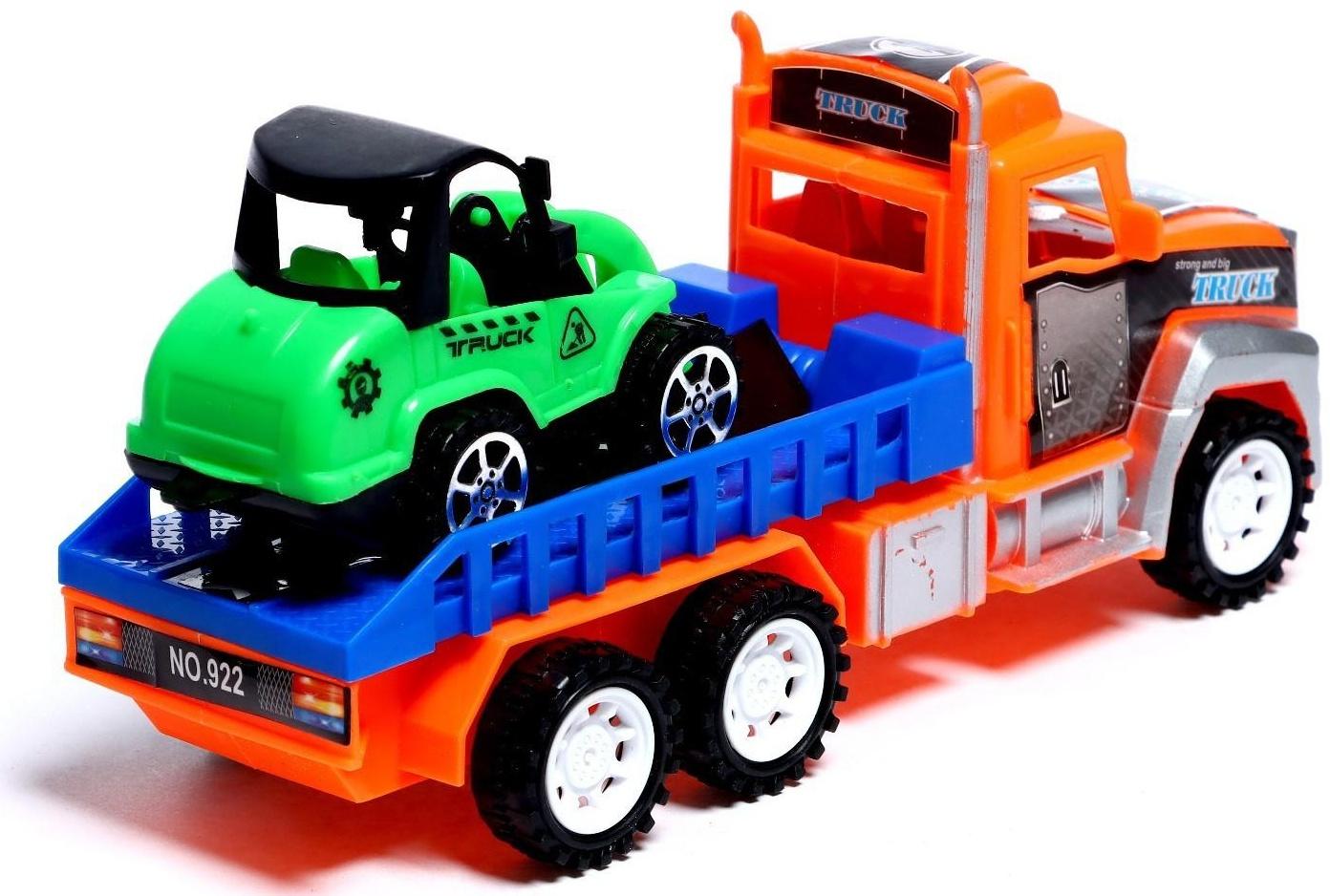 Грузовик инерционный «Перевозчик» с погрузчиком, цвета МИКС