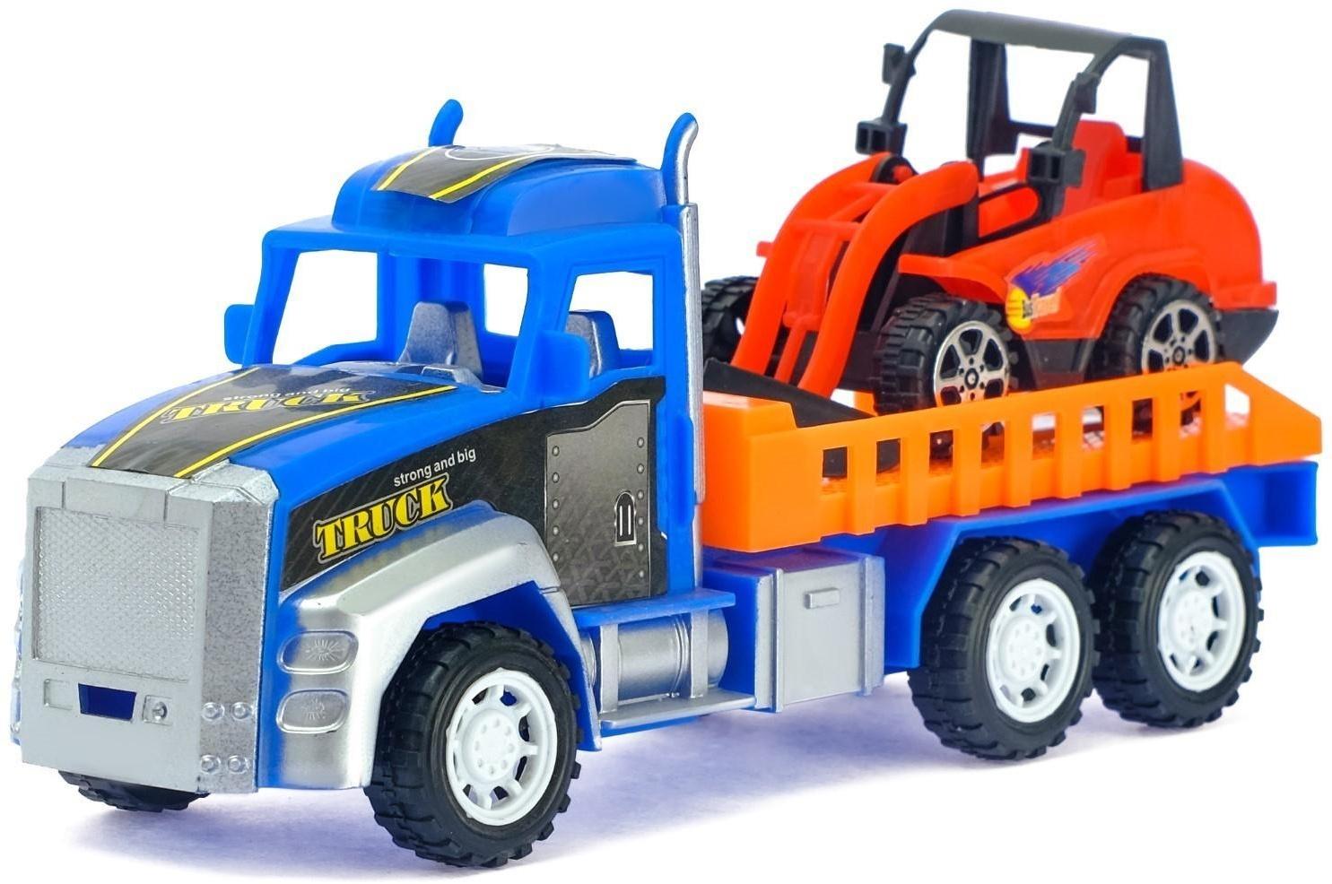 Грузовик инерционный «Перевозчик» с погрузчиком, цвета МИКС