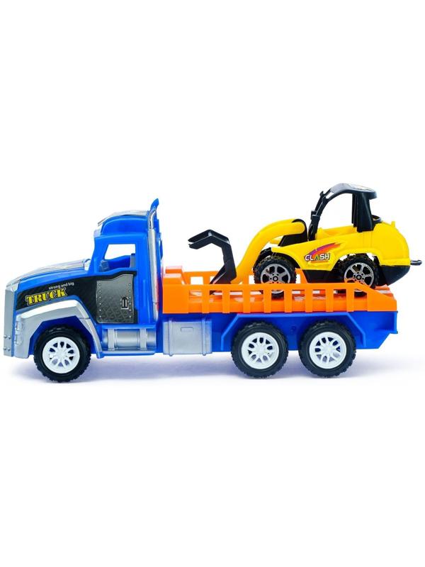 Грузовик инерционный «Перевозчик» с погрузчиком, цвета МИКС