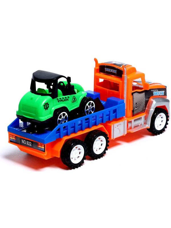 Грузовик инерционный «Перевозчик» с погрузчиком, цвета МИКС