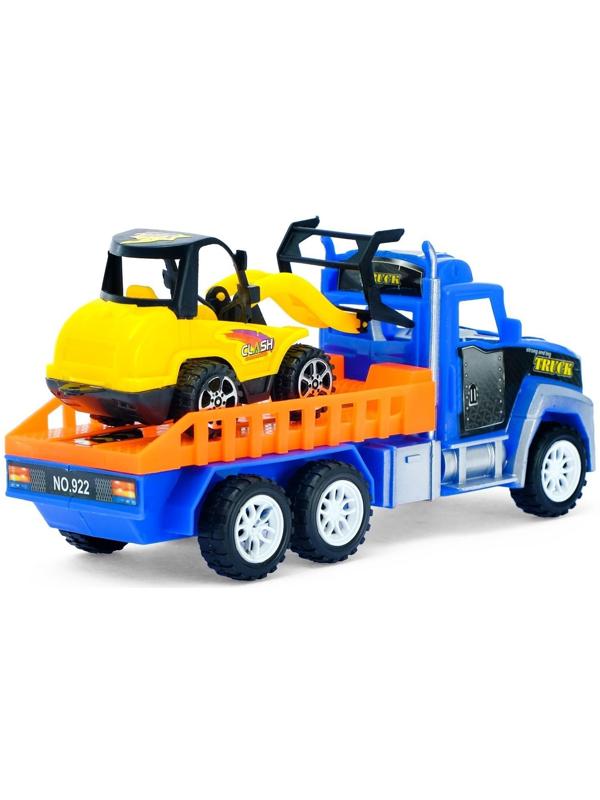 Грузовик инерционный «Перевозчик» с погрузчиком, цвета МИКС