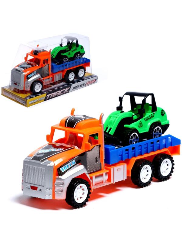 Грузовик инерционный «Перевозчик» с погрузчиком, цвета МИКС