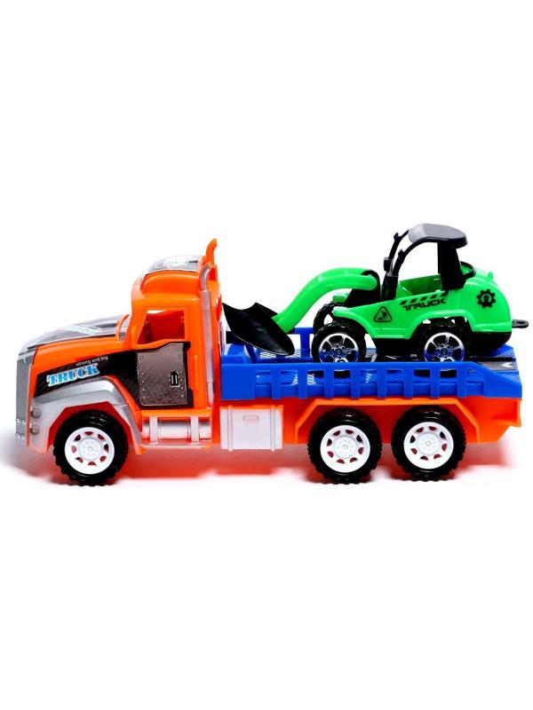 Грузовик инерционный «Перевозчик» с погрузчиком, цвета МИКС