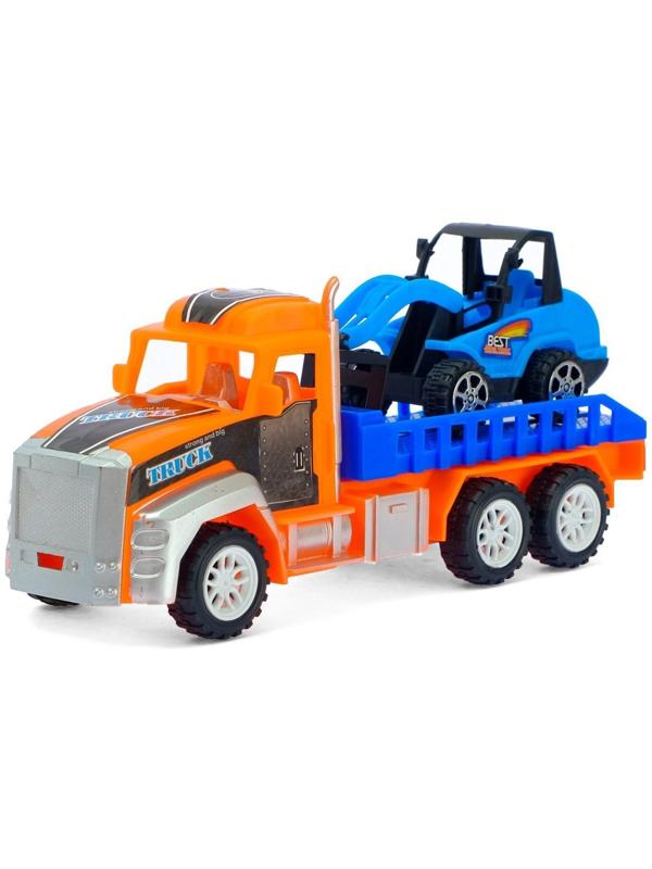 Грузовик инерционный «Перевозчик» с погрузчиком, цвета МИКС