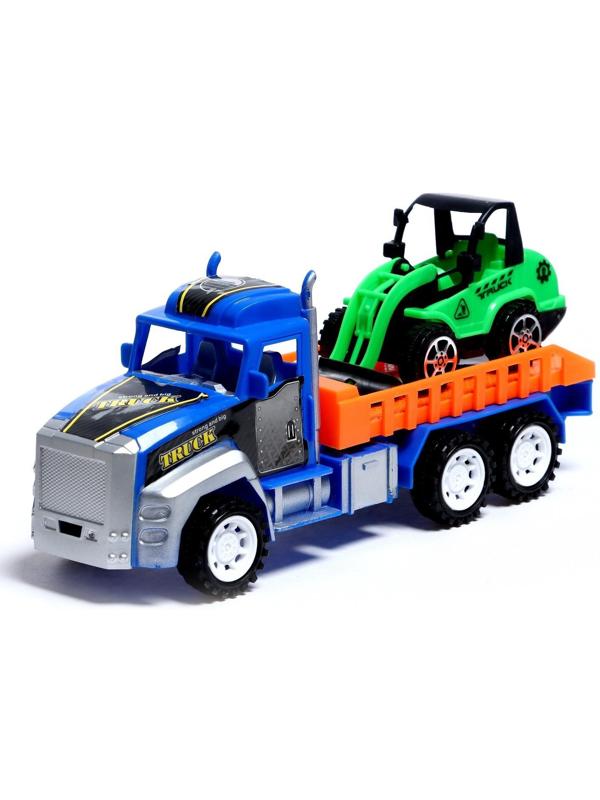 Грузовик инерционный «Перевозчик» с погрузчиком, цвета МИКС