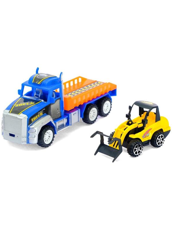 Грузовик инерционный «Перевозчик» с погрузчиком, цвета МИКС