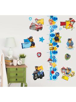 Щенячий патруль. Наклейка - ростомер 