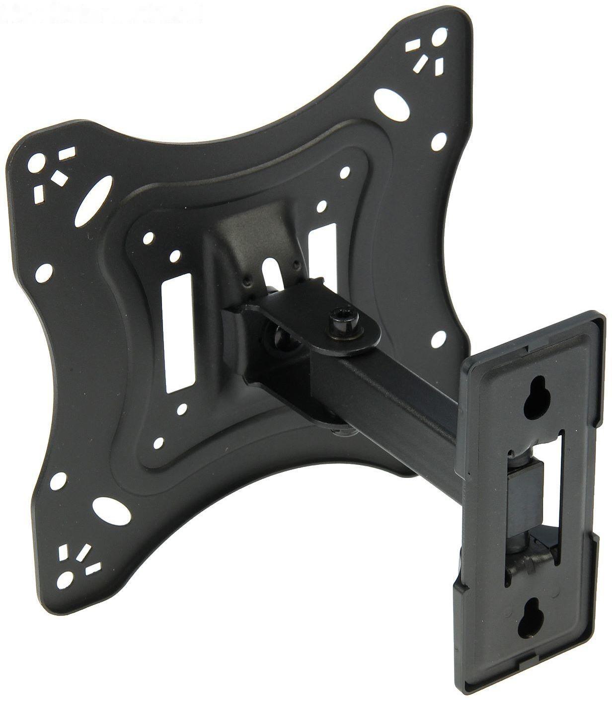 Кронштейн Ultramounts UM865, для ТВ, наклонно-поворотный, 17-43, 82-195 мм от стены, черный