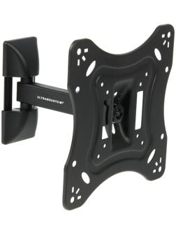 Кронштейн Ultramounts UM865, для ТВ, наклонно-поворотный, 17-43, 82-195 мм от стены, черный