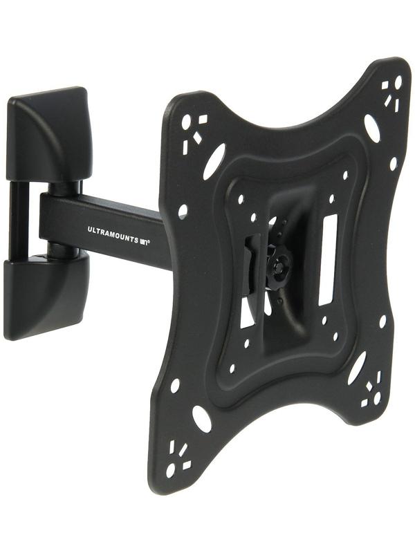 Кронштейн Ultramounts UM865, для ТВ, наклонно-поворотный, 17-43, 82-195 мм от стены, черный