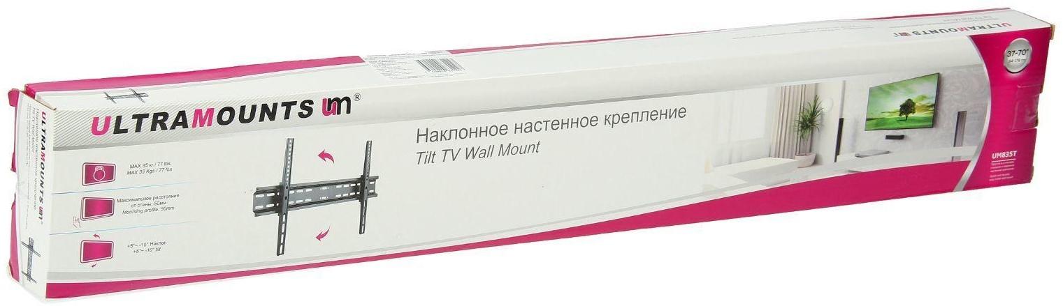 Кронштейн Ultramounts UM835T, для ТВ, наклонный, 37