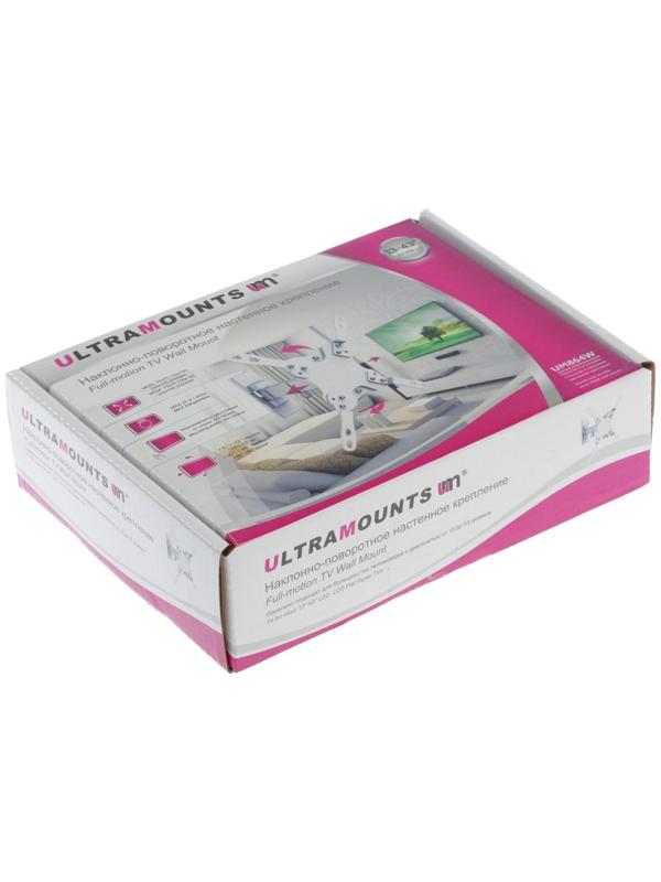 Кронштейн Ultramounts UM864W, для ТВ, наклонно-поворотный, 13-43