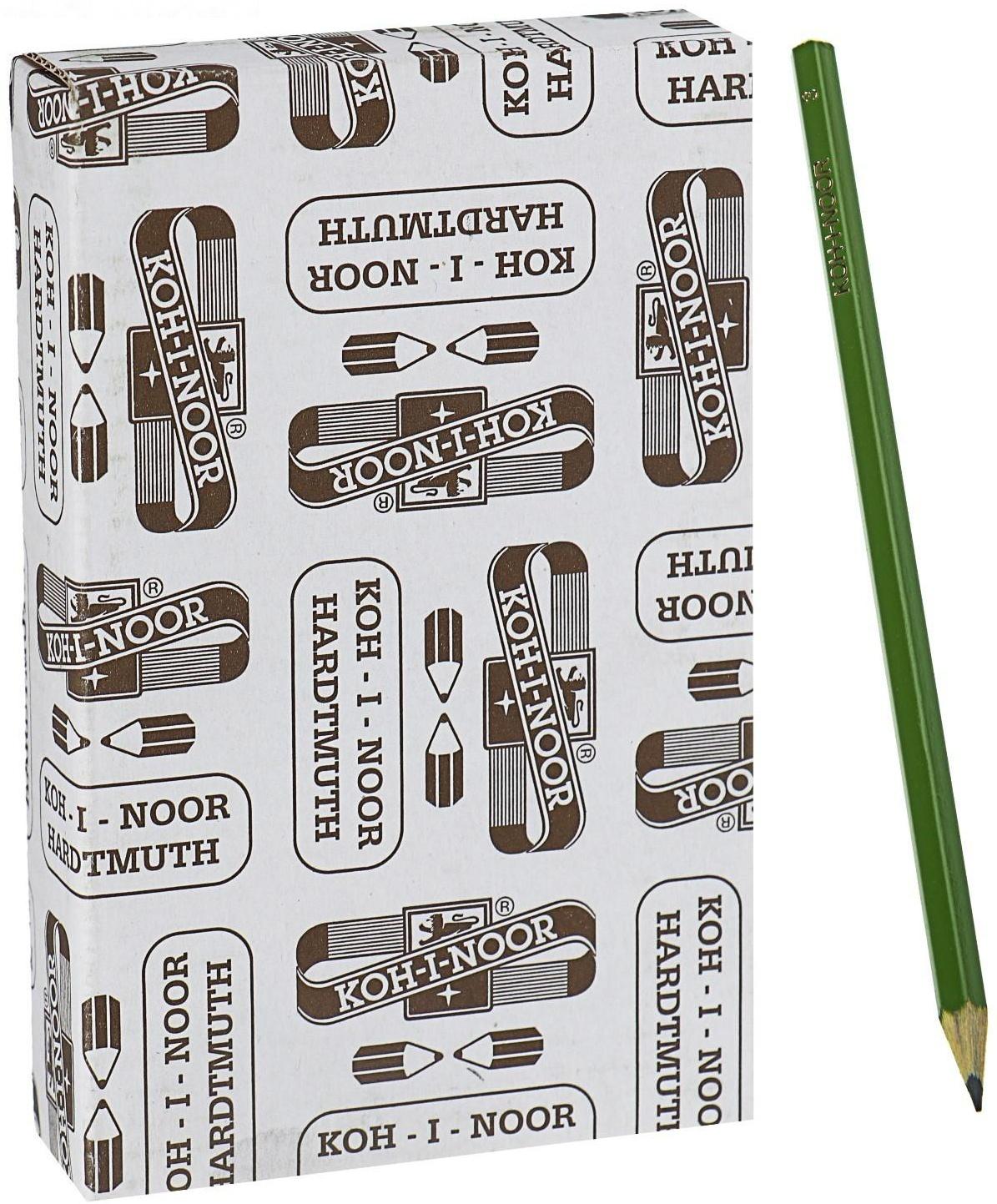 Карандаш чернографитный 2.0 мм, Koh-I-Noor 1702/3 H, L=175 мм