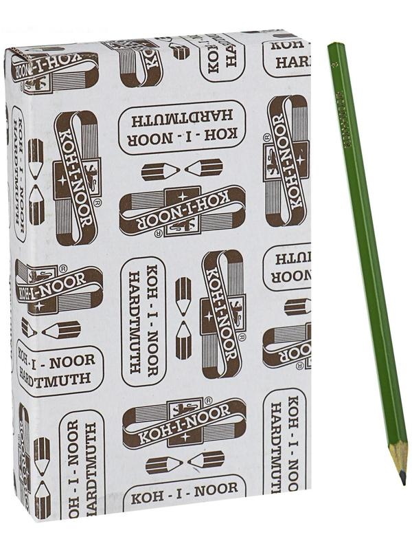 Карандаш чернографитный 2.0 мм, Koh-I-Noor 1702/3 H, L=175 мм