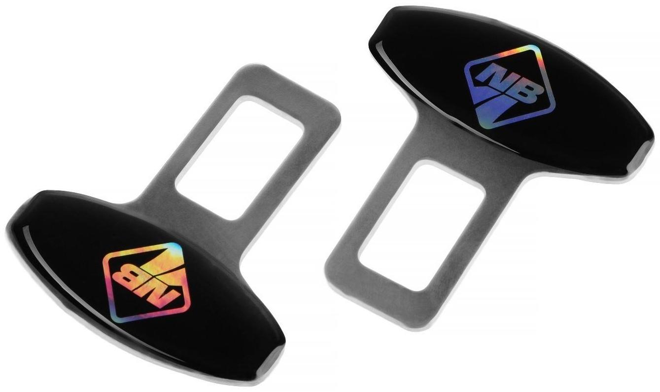 Заглушка замка ремня безопасности Nova Bright, металлическая, набор 2 шт