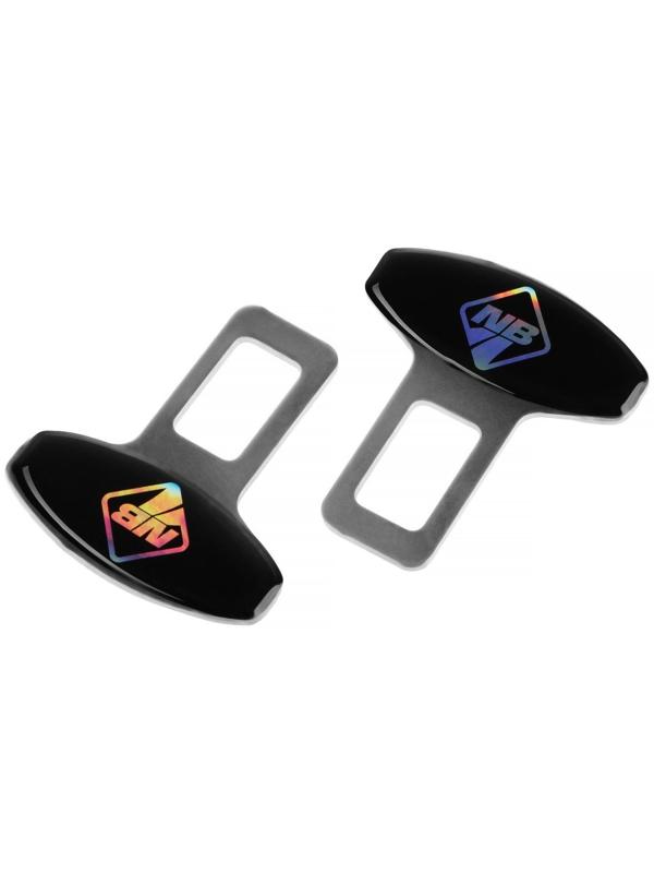 Заглушка замка ремня безопасности Nova Bright, металлическая, набор 2 шт