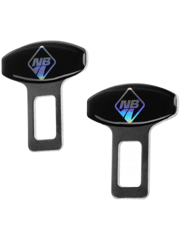 Заглушка замка ремня безопасности Nova Bright, металлическая, набор 2 шт