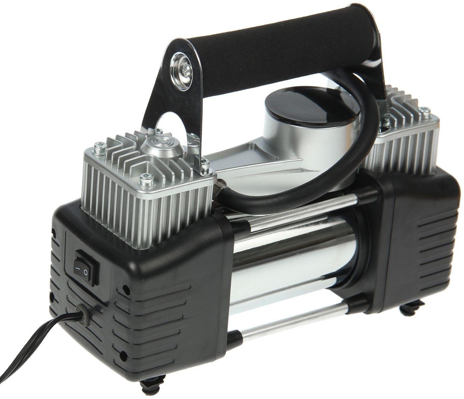 Компрессор автомобильный Nova Bright АК-85, двухпоршневой, 85 л/мин, 12 В, в сумке