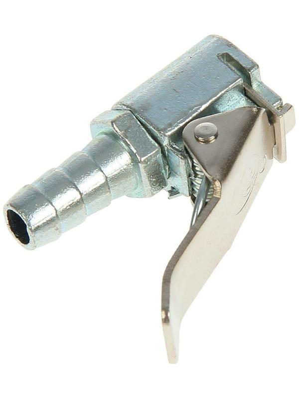 Наконечник насоса, быстросъемный, металлический, с клапаном, хром, малый