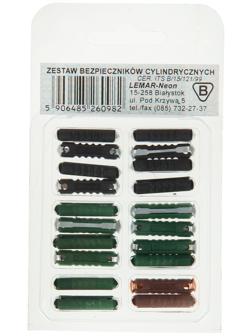 Предохранители цилиндрические MTA, набор 20 шт