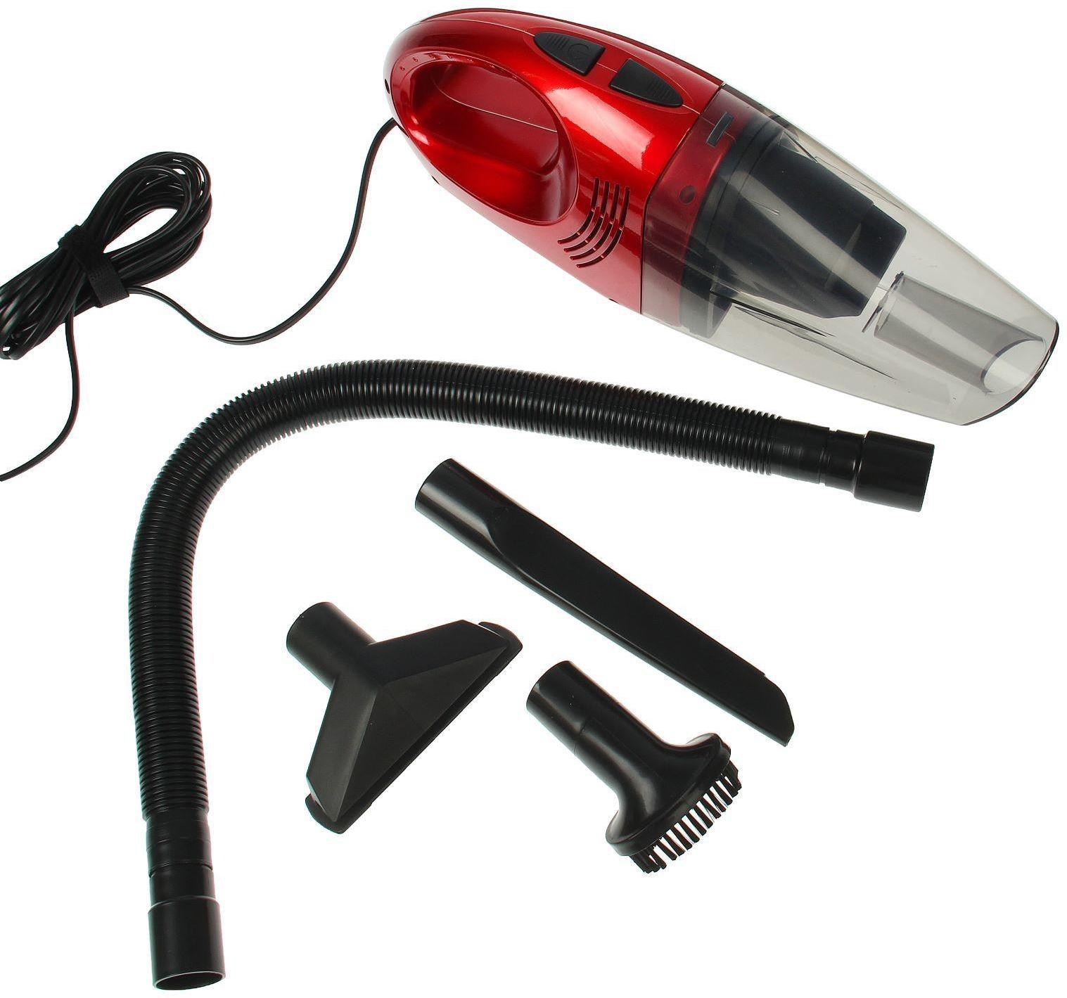 Пылесос Nova Bright, для сухой и влажной уборки, 100 Вт, 12 В, красный