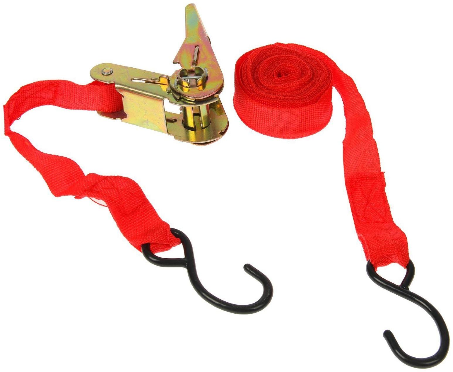 Стяжка груза ленточная Nova Bright, 2,5 см х 4,5 м, в блистере