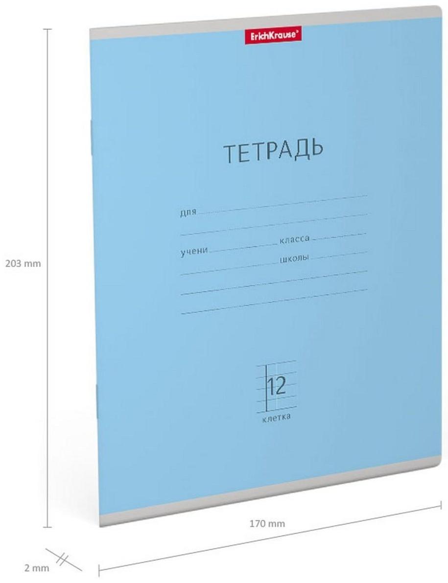 Тетрадь 12 листов в клетку ErichKrause 