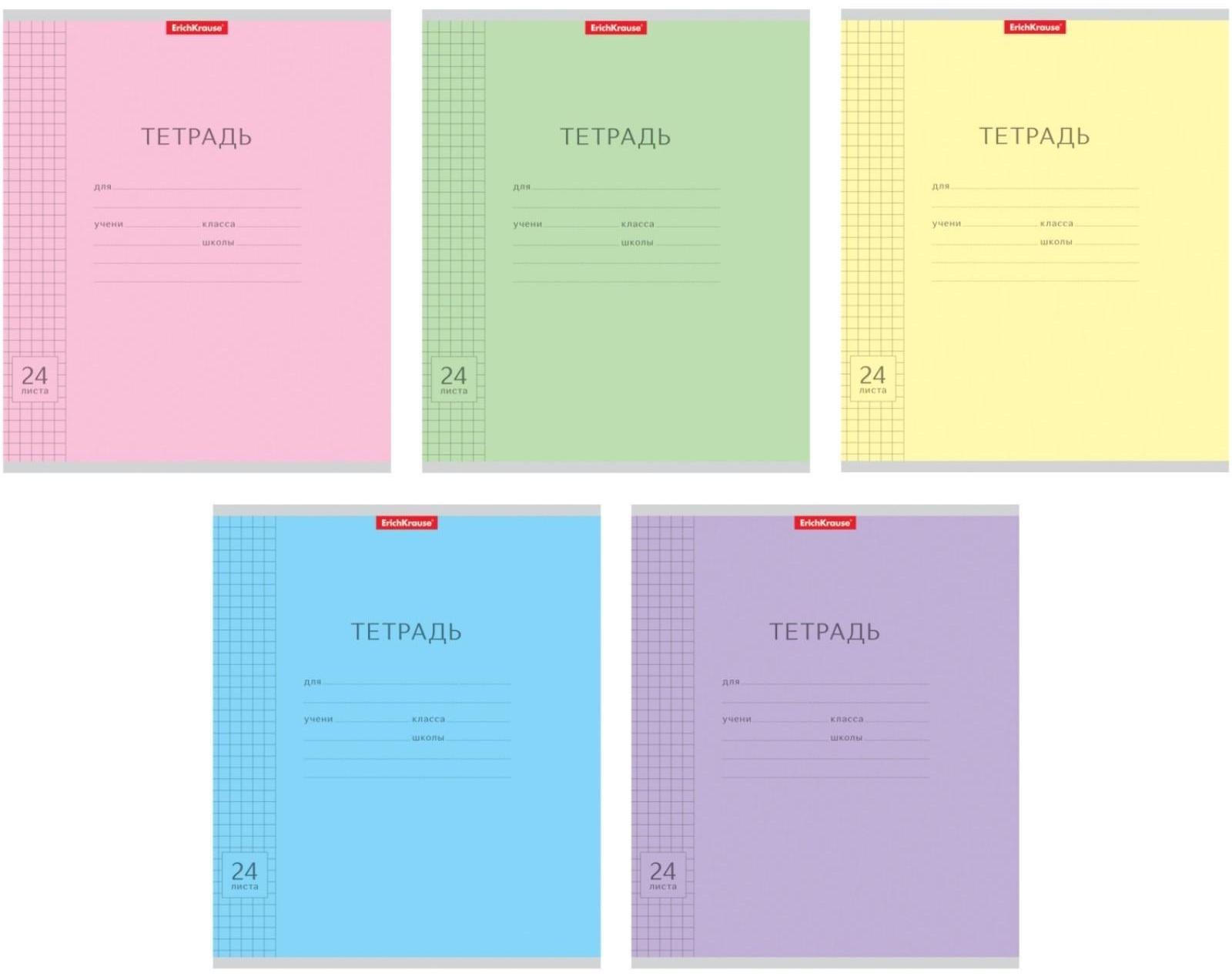Тетрадь 24 листа в клетку, ErichKrause Visio 